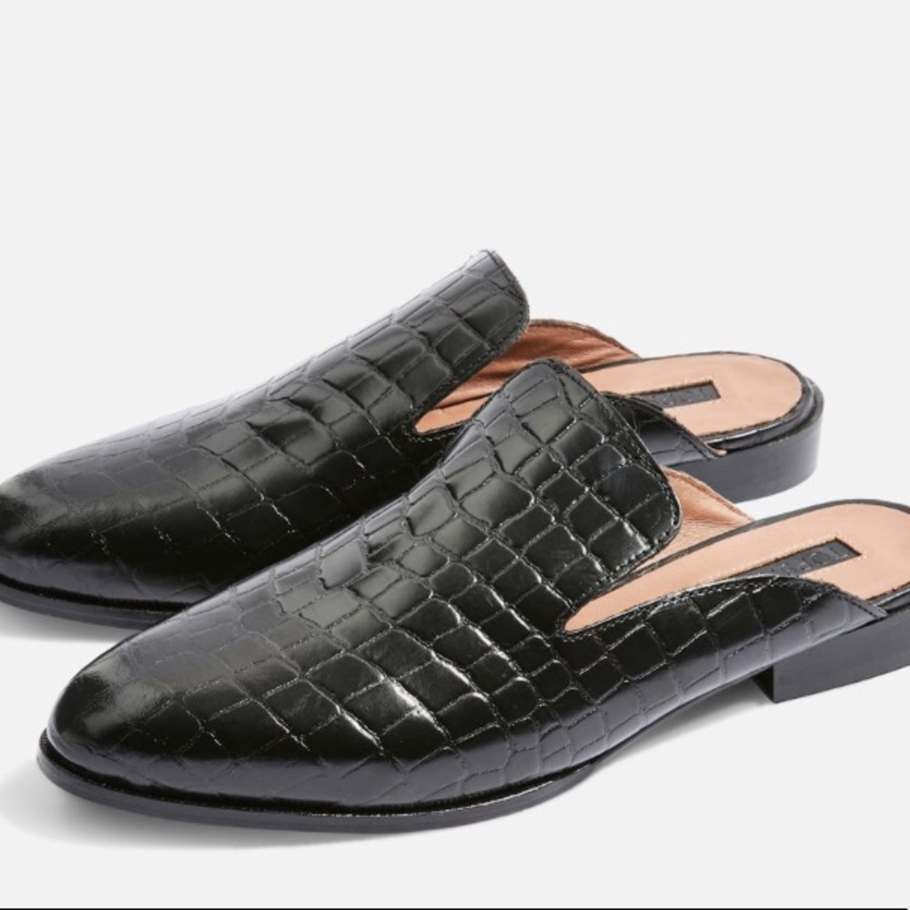 Topshop backless slip ons